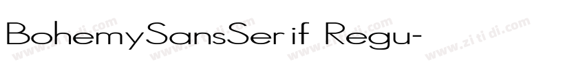 BohemySansSerif Regu字体转换